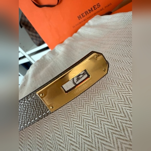 Hermes Kelly 18 Belt Etoupe Epsom leather main image 14
